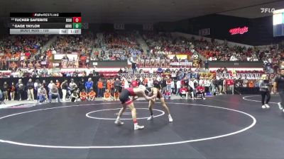 120 lbs Champ. Round 1 - Tucker Saferite, Rose Hill vs Gage Taylor, Abilene Hs