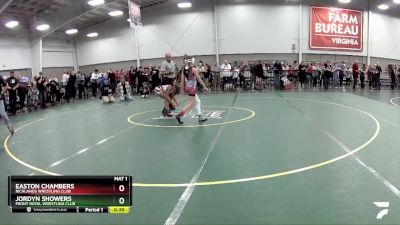 83-88 lbs Round 3 - Jordyn Showers, Front Royal Wrestling Club vs Easton Chambers, Richlands Wrestling Club