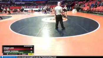 1A 220 lbs Quarterfinal - Ethan Ladd, Macomb vs Gabriel Kaminski, LaGrange Park (Nazareth Academy)