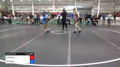 61 kg Consolation - Boo Dryden, Gopher Wrestling Club - RTC vs Malyke Hines, Florida