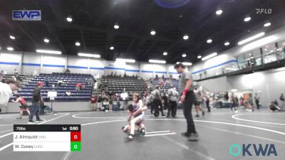 75 lbs Rr Rnd 5 - Jalen Almquist, Carl Albert vs Waylon Coney, Choctaw Ironman Youth Wrestling