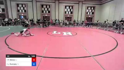 112 lbs Semifinal - Paige Weiss, Nj vs Lillian Rumsey, Pa