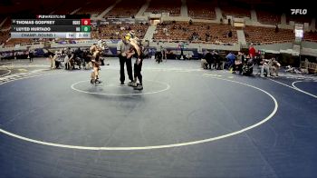 132-D2 Champ. Round 1 - Luyed Hurtado, Horizon High School vs Thomas Godfrey, Barry Goldwater High School