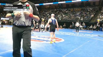 150 Class 4 lbs Cons. Semi - Luke Cline, St. Pius X (Kansas City) vs Connor McBride, Marquette