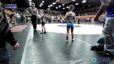 55 lbs Round Of 16 - Ashton Spivey, Lions Wrestling Academy vs Elliott Watson, Comanche Takedown Club