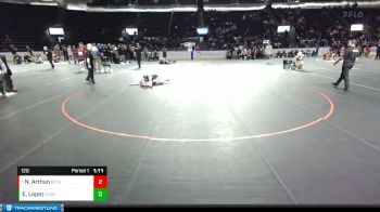 120 lbs Semifinal - Nevaeh Arthun, Bethel (Girls) vs Eden Lopez, Chief Sealth (Girls)