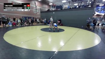 73 lbs Champ. Round 1 - Mia Plato, Pocatello Grapplers Wrestling Club vs Katherine Esteban Gomez, Cougar Wrestling Club