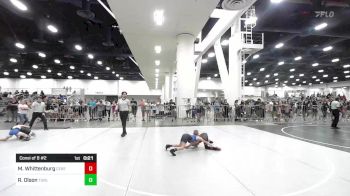 62 lbs Consi Of 8 #2 - Mason Whittenburg, Ceres Pups WC vs Rhett Olson, Turlock Wrestling