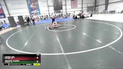 100 lbs Rd# 10- 4:00pm Saturday Final Pool - Neeson Aleski, PA Gold vs James Hin, Cali Red