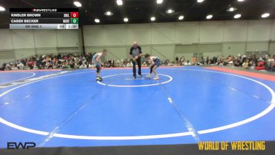 90 lbs Rr Rnd 1 - Kinsler Brown, Shelton Wrestling Academy 14U vs Casen Becker, Northern Colorado 14U