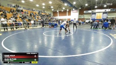 190 lbs Cons. Round 4 - Russ Butler, Central Union vs Dane Holm, Hesperia