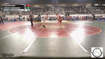130 lbs Consi Of 16 #2 - Shaffer Pasby, Crossings Christian School vs Beckett Wehrenberg, Bridge Creek Wrestling