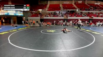 106 lbs Round 3 - 2nd Wrestleback And Semi-finals(16 Team) - Brayden Davis, Rockwall vs Joaquin Perez, Dripping Springs
