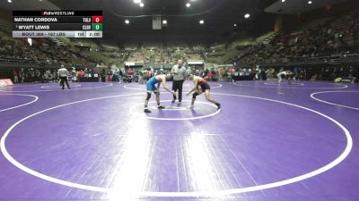 167 lbs Round Of 16 - Nathan Cordova, Tulare Union vs Wyatt Lewis, Clovis