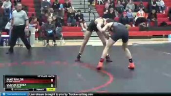 150 lbs 1st Place Match - Oliver Byerly, Jonathan Alder vs Jake Taylor, Mount Vernon
