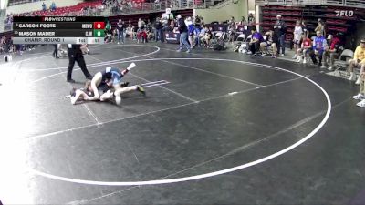 110 lbs Champ. Round 1 - Carson Foote, Midwest Destroyers Wrestling Club vs Mason Mader, Crawford Jr. Wrestling