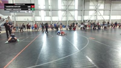 49 lbs 1st Place Match - Kashton Kaylor, Team Aggression Wrestling Club vs Emmett Mahaffie, Steelclaw Wrestling Club