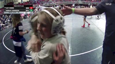 89 lbs Cons. Semi - Lily Jones, Millard South Wrestling Club vs Kenley Johnson, Palmyra Wrestling Club - Girls