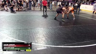 187 lbs Round 4 - Graham Gass, Pikes Peak Warriors Wrestling vs Jacob Jordan, Bennett Wrestling Club