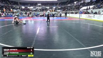 1A-4A 160 Semifinal - Devon Jeffreys, Deshler vs Caden Thornton, Weaver