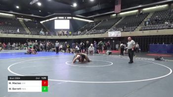 285 lbs 5th Place - Marc Macias, Lehighton vs William Barrett, Enola