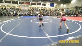 57 lbs Round Of 16 - Alaina Searle, Illinois Valley Youth Wrestling vs Jessie Kelly, Savage House Wrestling Club