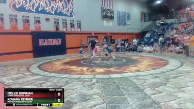 144-152 lbs Round 2 - Mollie Bowman, Stars Wrestling Club vs Kohana Renner, Mayhem Wrestling Club