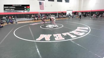 175 lbs Champ. Round 2 - Brody Kelly, Elmhusrt (IC CATHOLIC) vs Brady Carroll, Normal (COMMUNITY)