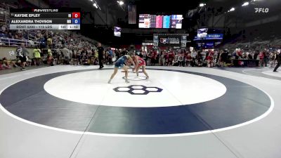 115 lbs Champ. Rd Of 64 - Kaydie Epley, IN vs Alexandra Thovson, MN