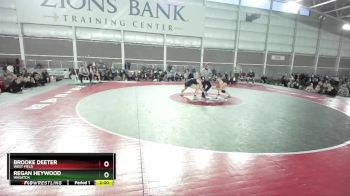 130 lbs 1st Place Match - Brooke Deeter, West Field vs Regan Heywood, Wasatch