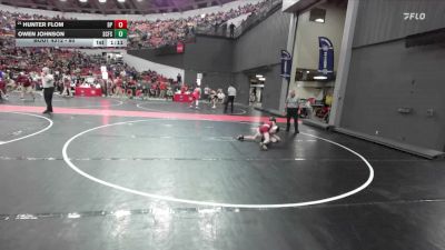 80 lbs Cons. Round 2 - Owen Johnson, St. Croix Falls Saints vs Hunter Flom, De Pere