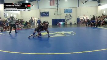 Girls 107 lbs Semifinal - Cyntarione Thomas, Picayune High School vs Ashley Broten, Ocean Springs Women