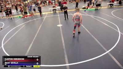 138 lbs Champ. Round 1 - Clinton VerHeecke, IL vs Ricky Sevilla, WI