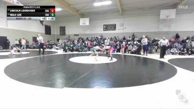 83 lbs Champ. Round 1 - Lincoln Leidecker, Carnegie Middle School vs Milo Lee, Cooley Middle School