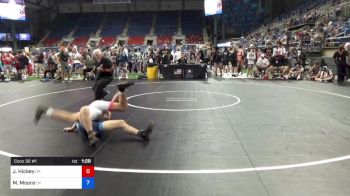 138 lbs Cons 32 #1 - Jaret Hickey, Oregon vs Matthew Moore, Oklahoma