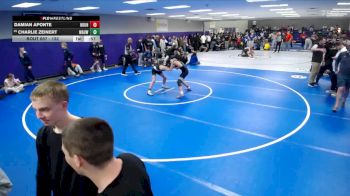 132 lbs Cons. Round 4 - Charlie Zeinert, Waukesha West vs Damian Aponte, Houston