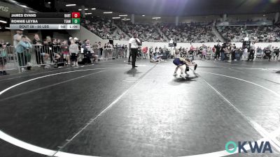 58 lbs Final - James Evans, Bartlesville Wrestling Club vs Ronnie Leyba, Team Tulsa Wrestling Club