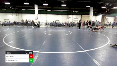 105 lbs Consi Of 8 #1 - Maddox Fields, TX vs Bradley Bauman, OH