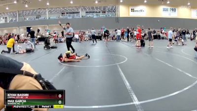 76 lbs Round 2 (6 Team) - Kiyan Bassiri, Capital City WC vs Max Garcia, Rangers WC