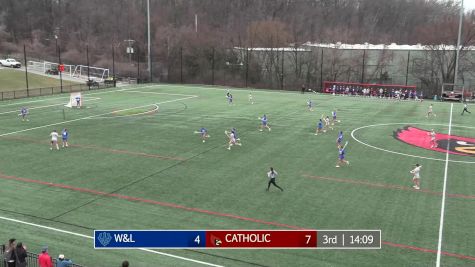 Replay: Washington & Lee Uni vs Catholic | Mar 15 @ 12 PM