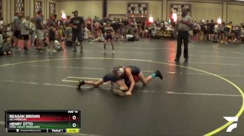56 lbs 1st Place Match - Reagan Brown, All American vs Henry Otto, Steel Valley Renegades