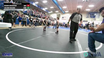 90 lbs Consolation - Rogen Bradsher, Buck Pride Wrestling vs Leland Holden, Ponca City Wildcat Wrestling