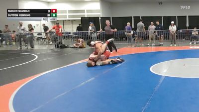 190 lbs Consi Of 16 #2 - Mason Savidan, CA vs Sutton Kenning, MN
