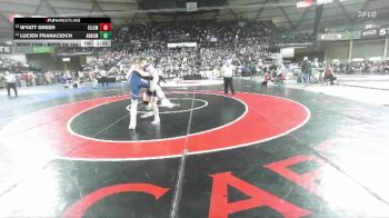 Boys 2A 144 lbs Champ. Round 1 - Lucien Franacioch, Anacortes vs Wyatt Green, Ellensburg