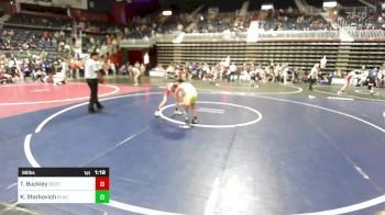 88 lbs Quarterfinal - Tucker Buckley, Bozeman WC vs Kaiden Starkovich, Black Fox Wrestling Academy