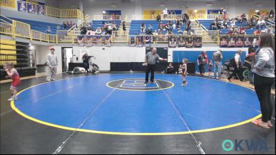 43-46 lbs Semifinal - Riley Tarwater, Eufaula Ironheads Wrestling Club vs Berkeley Deckard, Raw Wrestling Club