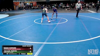 119 lbs Champ. Round 1 - Isaiah Shepard, Redington Sr. Jr/Sr High School vs Michael Marvin, Nome High School