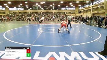 132 lbs Consi Of 4 - Conner Sklavounos, Westwood vs John Zero, Paramus Catholic