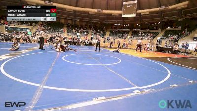 85 lbs Consi Of 4 - Zavion Love, HURRICANE WRESTLING ACADEMY vs Mikah Amani, HURRICANE WRESTLING ACADEMY