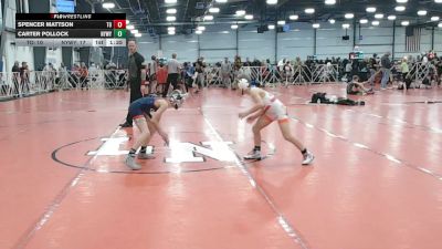 68 lbs Round 5 - 4:00pm Saturday - Carter Pollock, NYWAY - Iron Empire vs Spencer Mattson, Team Ohio